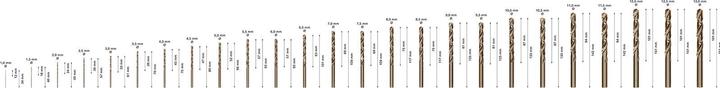 Produktbild Bosch Professional Zubehör PRO Stainless Steel HSS-Co Spiralbohrer-Set, 25-tlg. (1 mm, 1.5 mm, 2 mm, 2.5 mm, 3 mm, 3.5 mm, 4 mm, 4.5 mm, 5 mm, 5.5 mm, 6 mm, 6.5 mm, 7 mm, 7.5 mm, 8 mm, 8.5 mm, 9 mm, 9.5 mm, 10 mm, 10.5 mm, 11 mm, 11.5 mm, 12 mm, 12.5 mm, 13 mm)