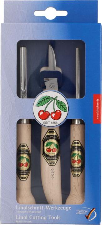 Produktbild Kirschen Linolschnittsatz (46 mm)