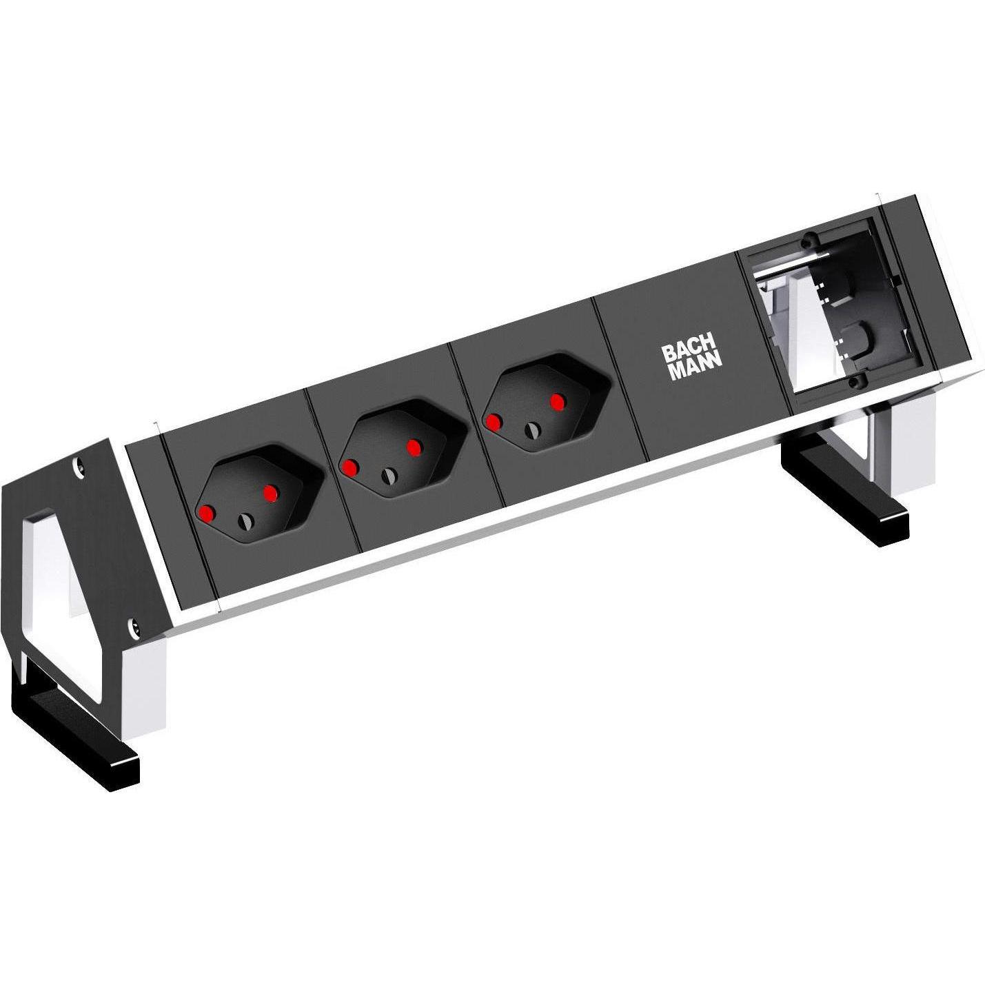 Bachmann, Steckdosenleiste, Desk 2 (3 x, Typ 13, 0.20 m)