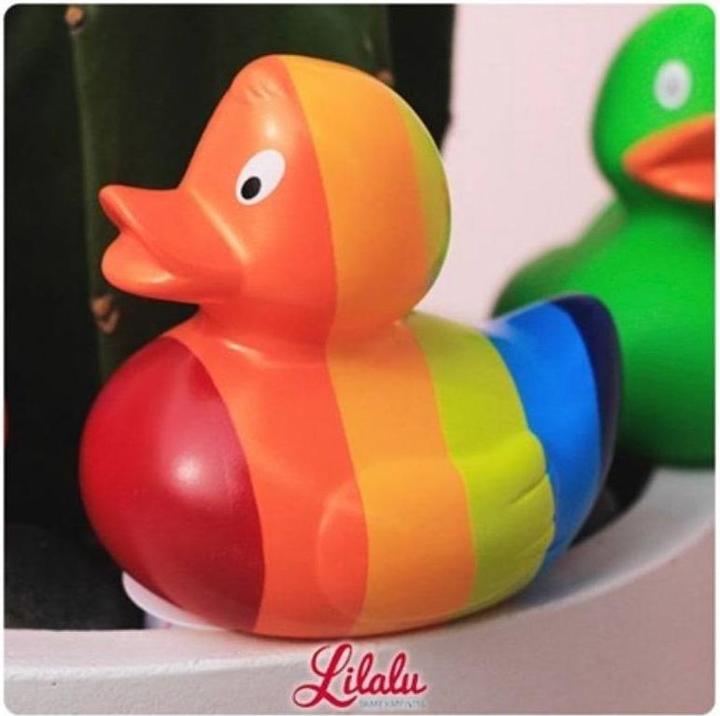 Produktbild Sombo Badeente Regenbogenfarben