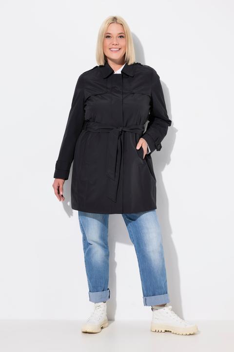 Produktbild Ulla Popken Trenchcoat, A-Linie, Hemdkragen, Bindegürtel (42, 44)