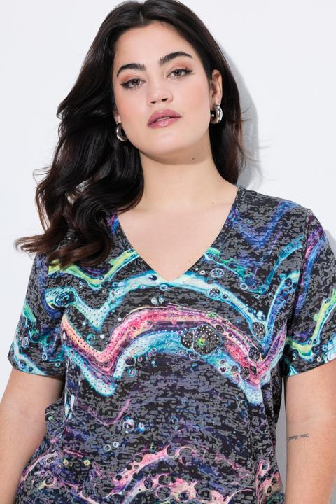 Produktbild Angel of Style T-Shirt, bequeme Passform, Linien-Muster (44)