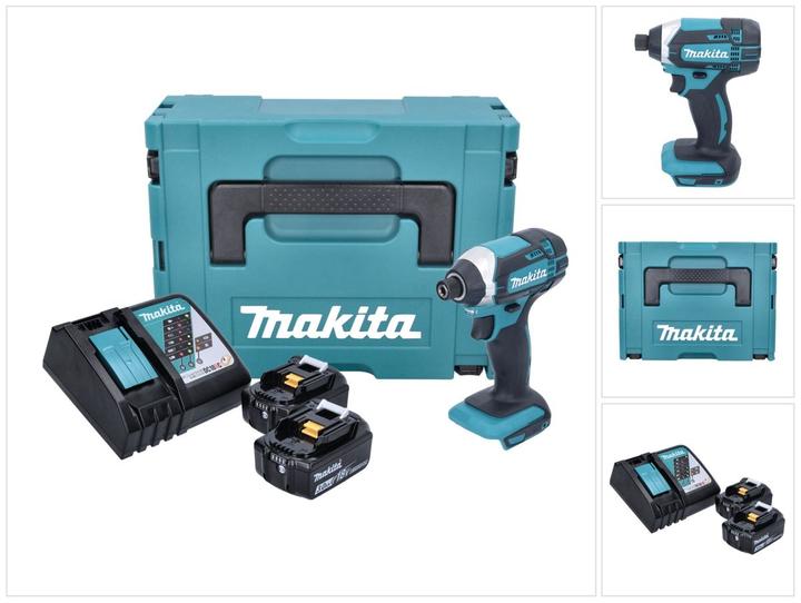 Productafbeelding Makita DTD 152 RFJ Accu-slagmoersleutel 1/4" 18V 165Nm + 2x batterijen 3,0Ah + lader in Makpac