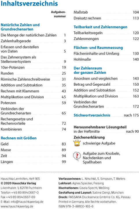 Produktbild Rechnen und Textaufgaben - Realschule 5. Klasse (Deutsch, Susanne Simpson, Tina Wefers, Gisela Specht, Laura Nitschké, 2017)