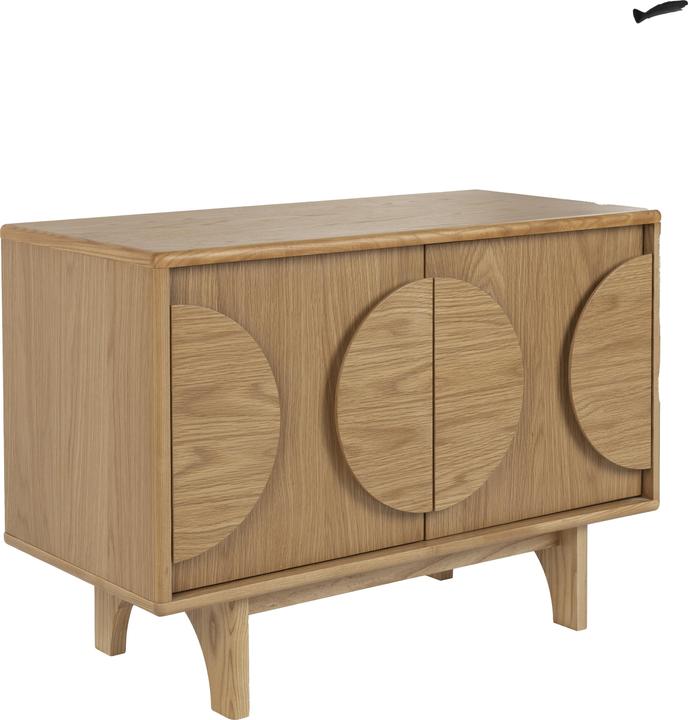 Zuiver Sideboard Groove 2 Doors Natural Oak (82 x 40 x 58 cm)