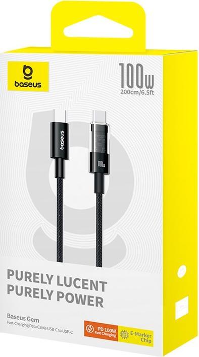 Produktbild Baseus USB C — USB C (2 m, USB 2.0, 100 W)