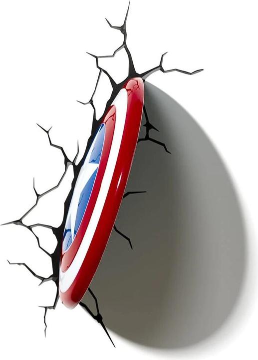 Productafbeelding 3Dlight Marvel - Captain America Shield - 3D LED Licht 26,5 cm