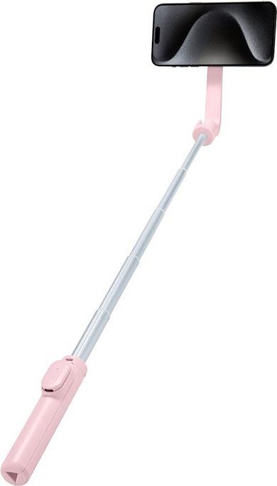 Actual product image Spigen Selfiestick S570W MagSafe Tripod Bluetooth misty rose AMP06403
