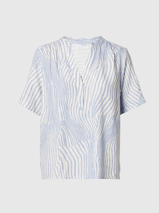 Actual product image Selected Femme Print top with short sleeves (36)