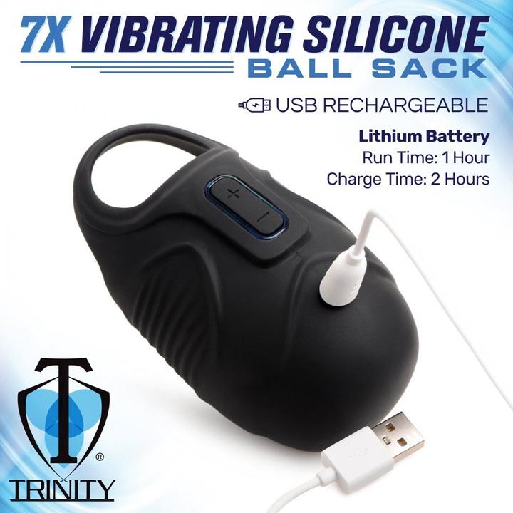 Actual product image Frisky TM Vibrating Silicone Testicle Massager (3.50 cm)