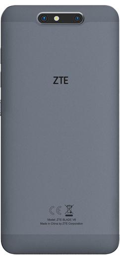 Actual product image ZTE Blade V8 (32 GB, Dark grey, 5.20", Hybrid Dual SIM, 4G)