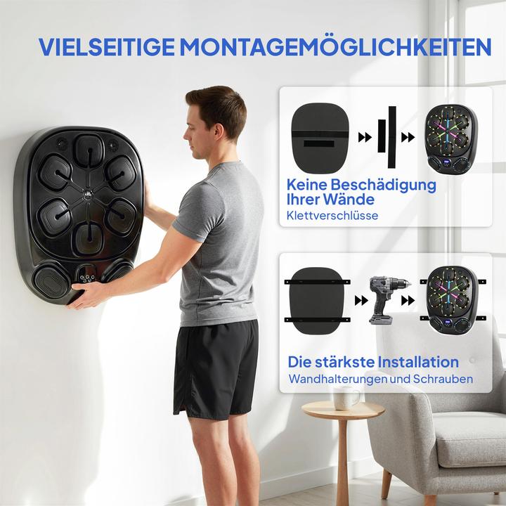 Actual product image SportNow Music Boxing Machine Schaumstoff, Kunststoff Schwarz (61 cm)
