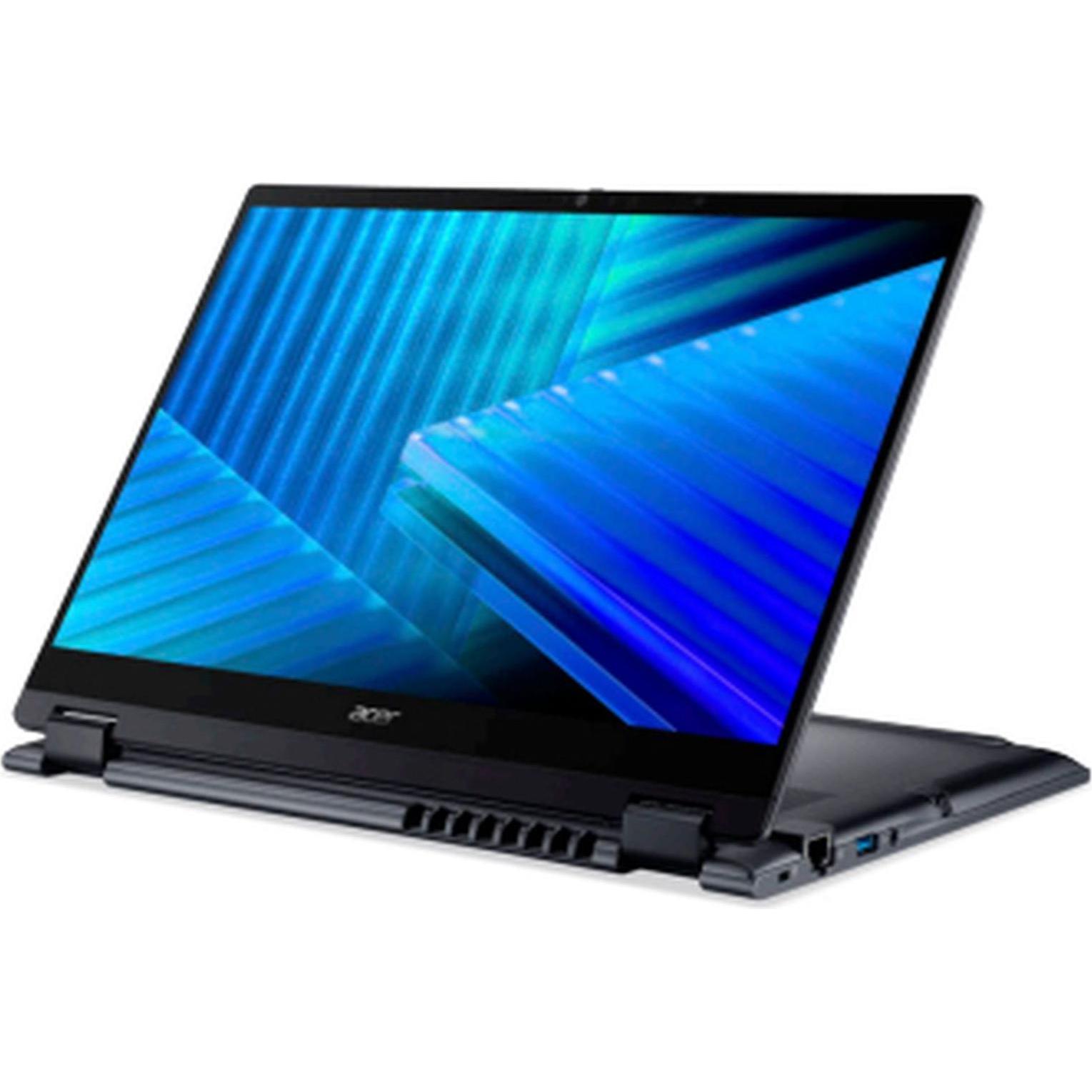Acer TravelMate P4 Spin (14", 1000 GB, 32.77 GB, DE, Intel Core Ultra 7 255U), Notebook, Blau