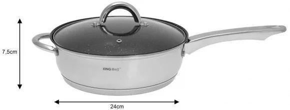 Actual product image King 12-piece KINGHOFF pot set KH-4457 (Pan set + pot set)