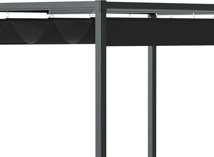 Immagine prodotto Outsunny Pergola Metall, Polyester Schwarz (298 cm, 213 cm)