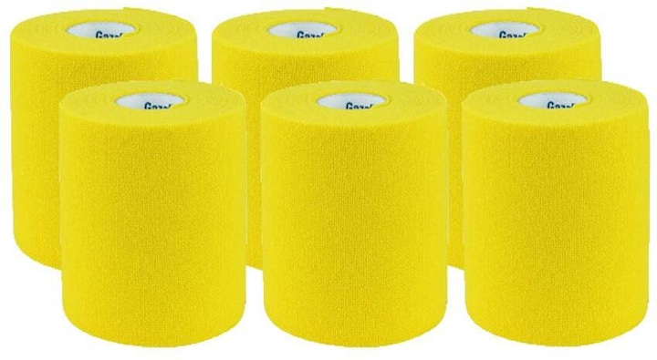 Produktbild BSN kohäsive Fixierbinde 8cmx20m gelb latexfrei