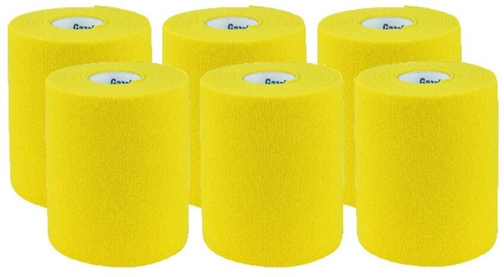 Actual product image BSN kohäsive Fixierbinde 8cmx20m gelb latexfrei