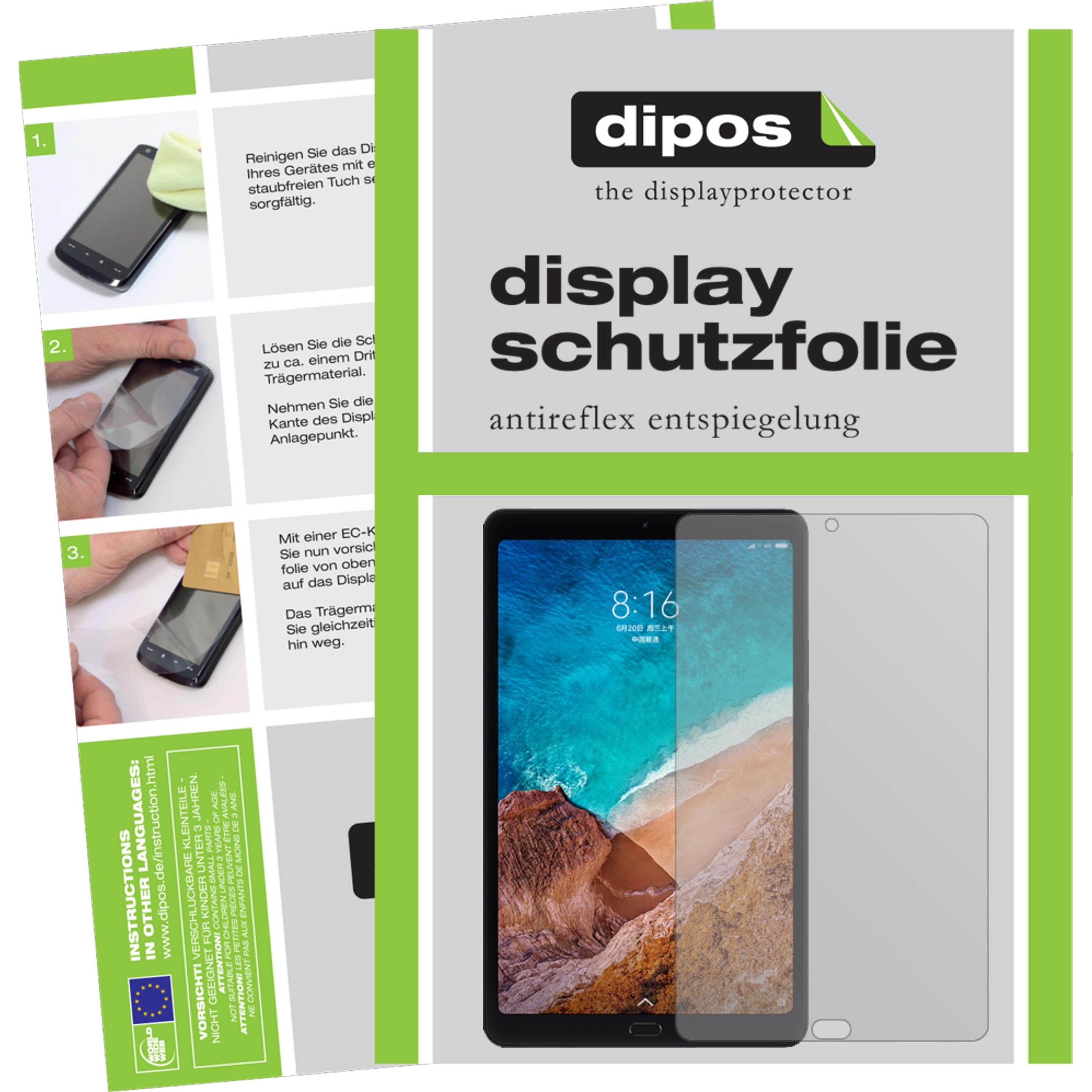 Dipos Displayschutzfolie Antireflex (1 Stück, Mi Pad 4 Plus), Tablet Schutzfolie