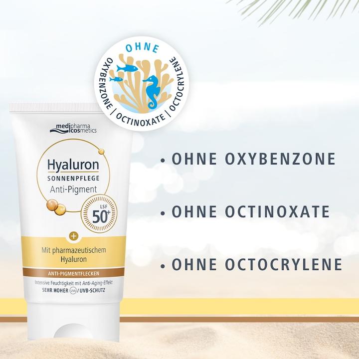 Produktbild Dr. Theiss Hyaluron Sonnenp. Gesicht Anti-Pig.&Anti-Age LSF50, 50 ml CRE (Sonnencreme Gesicht, SPF 50+, 50 ml)