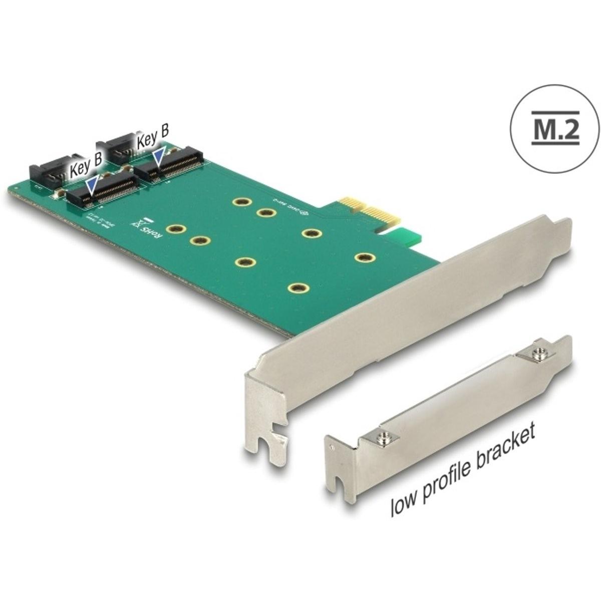 Delock Controllore PCI-Express-x4, Controller di archiviazione