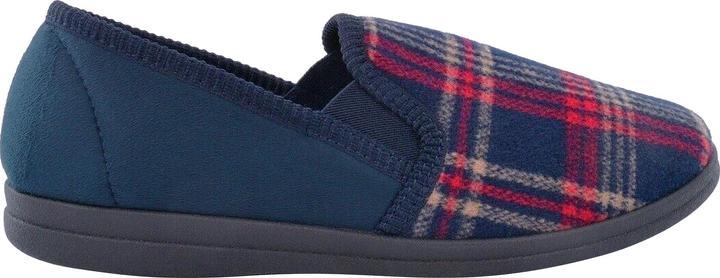 Actual product image Universal Textiles Jim checked velour slippers (48)