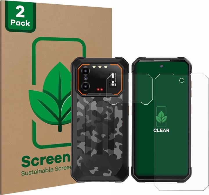 Produktbild ScreenLeaf Schutzfolie nachhaltiger Displayschutz Displayschutzfolie Folie Klar Transparent (2 Stück, IIIF150 B1 Pro)