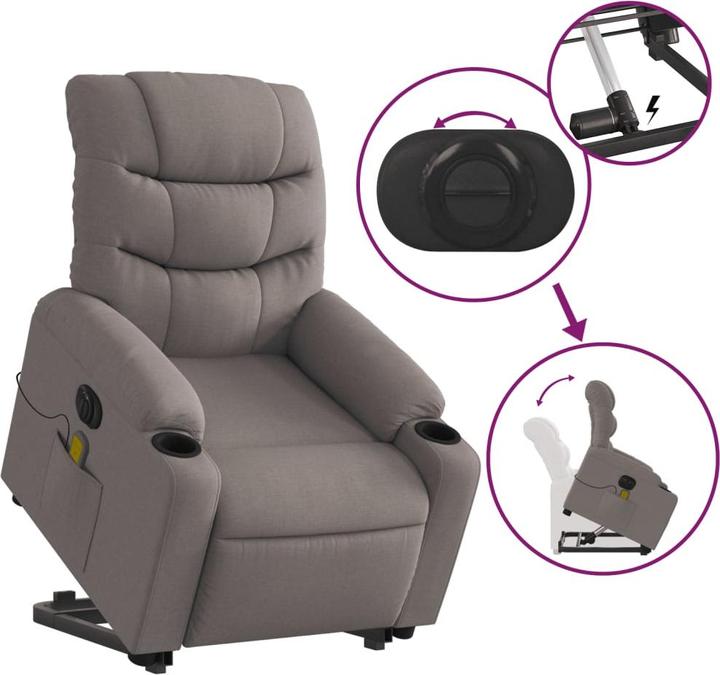 Image du produit vidaXL Massagesessel mit Aufstehhilfe