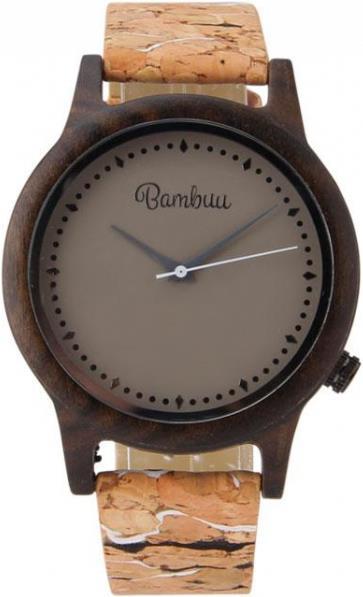 Bambuu Orologio di legno (Orologio da polso analogico, 40 mm)