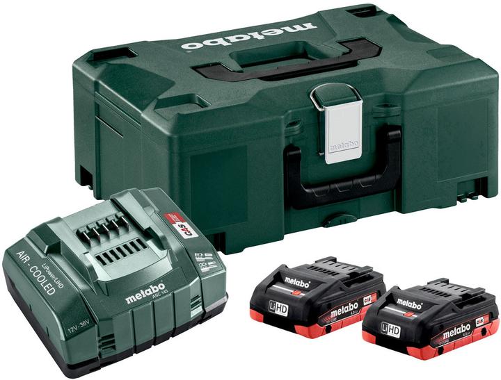 2 x LiHD Akkupack 18 V, 4,0 Ah + Metaloc, Metaloc II Transportkoffer