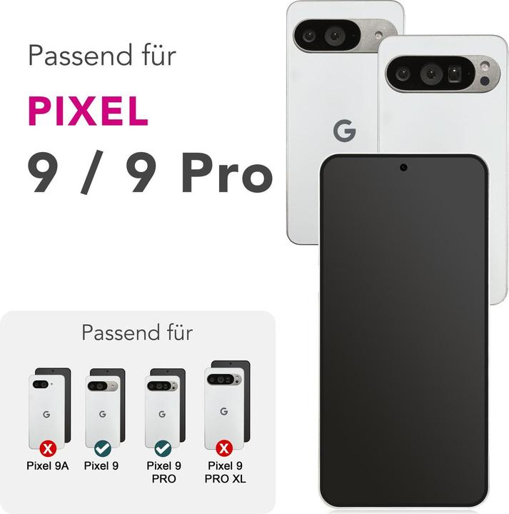 Produktbild Nalia ArmorGlassX - 2x Display Schutzglas - Full Screen Protection 9H Tempered Glass (2 Stück, Google Pixel 9, Google Pixel 9 Pro Fold)