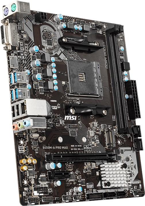 Productafbeelding MSI B450M-A Pro Max (AM4, AMD B450, mATX)