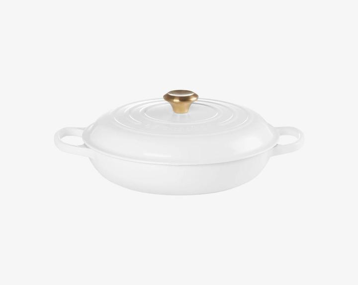 Produktbild Le Creuset Profitopf SIGNATURE weiss (30 cm, Kochtopf, Gusseisen)