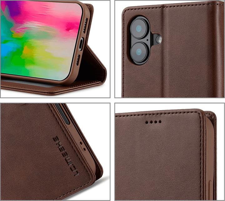 Actual product image Cover-Discount iPhone 16 - LC.IMEEKE leather case cover (Apple iPhone 16)