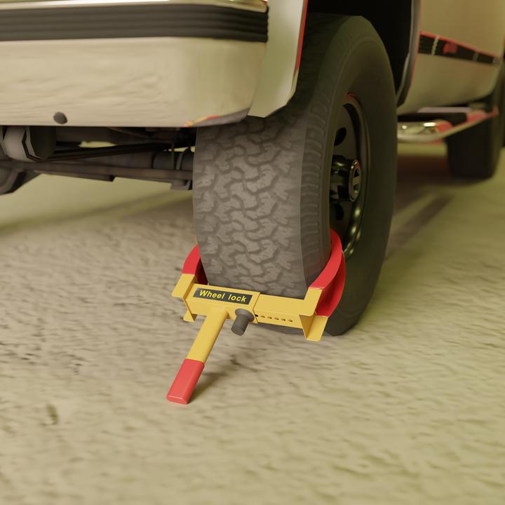 Actual product image Relaxdays Wheel lock