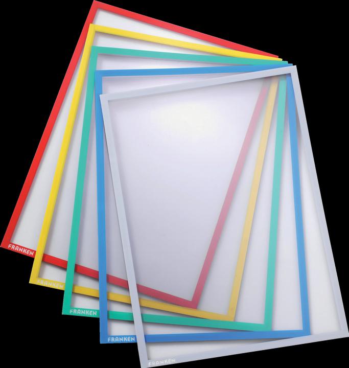 Productafbeelding Franken Magnetische zak / documenthouder, DIN A3, blauw van harde folie, mat, document-proof, dikte 0.32 mm (A3)