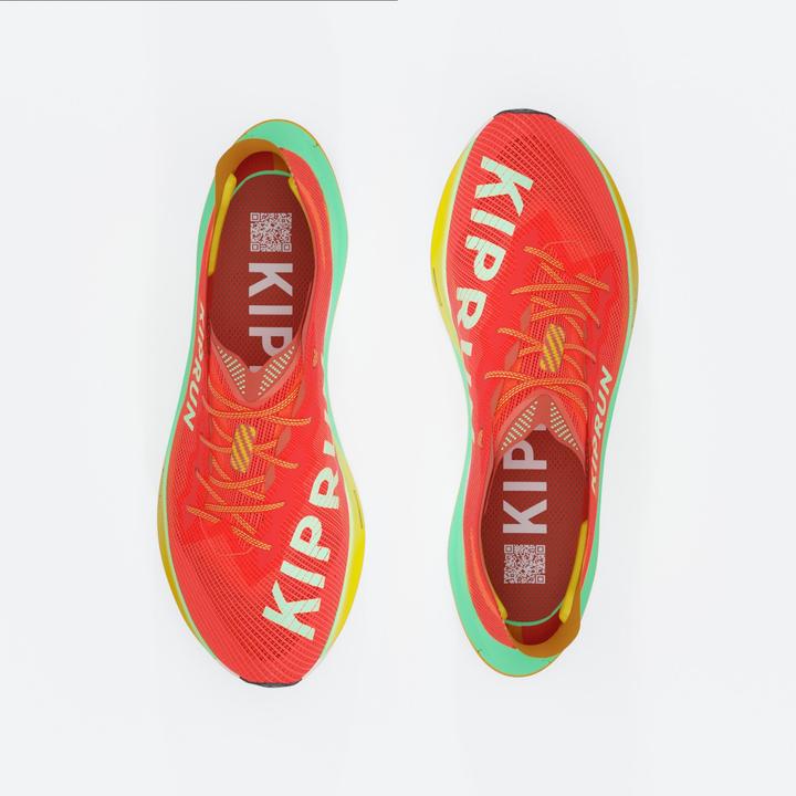 Actual product image Kiprun Men's KD900X LD2 Running Shoes - Orange/Green (47)