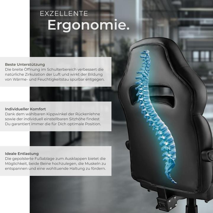 Immagine prodotto tectake Sedia da gioco Comodo | Con poggiapiedi