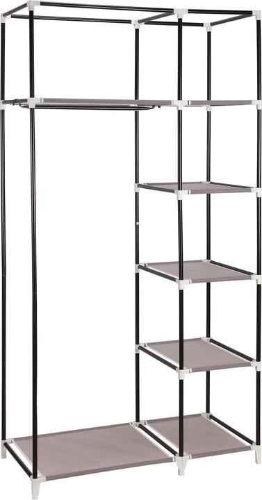 Actual product image MSV PENDERIE 90X45X178 CM TAUPE (90 x 45 x 178 cm)