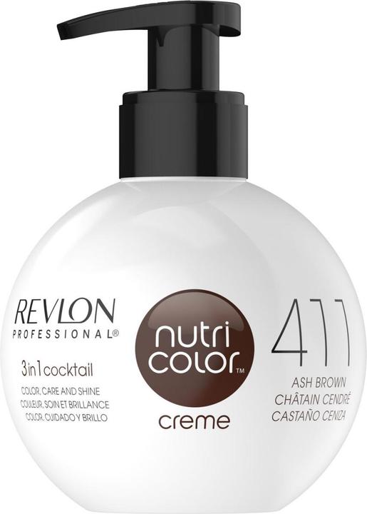 Revlon Professional Nutri Color Creme 411 Ash Brown (411 Ash Brown)