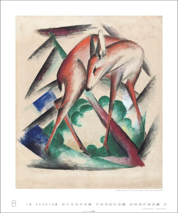 Produktbild Franz Marc Edition Kalender 2026 (46 x 55 cm)