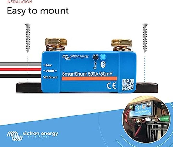 Image du produit Victron Energy Smart Shunt 500A/50mV - IP65