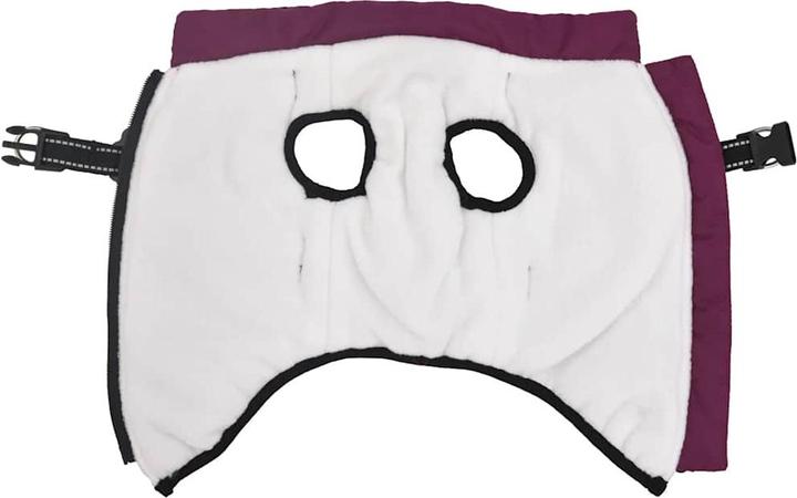 Actual product image vidaXL Dog Coat Harness Waterproof Reflective Purple (28, Dog coat)