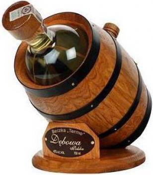 Immagine prodotto Debowa Polska Bottiglia di vodka in un barile di legno (1 x 100 cl)