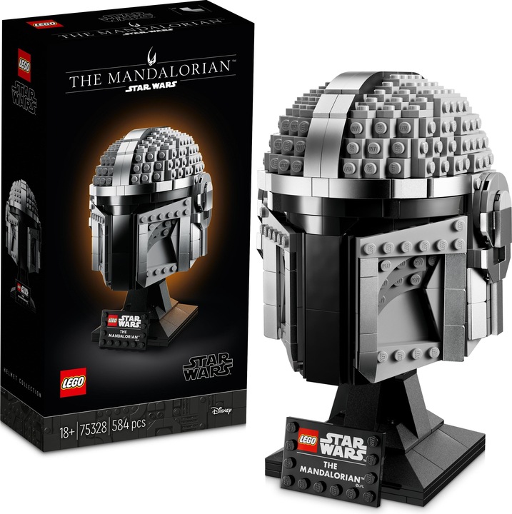 Produktbild LEGO Mandalorianer Helm (75328, LEGO Star Wars)