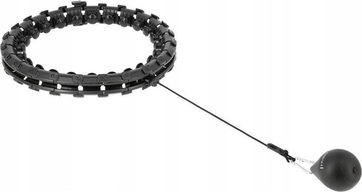 Actual product image HMS Hhw01 Black Hula Hoop Set With Studs And Weight + Br163 Red Belt (45 cm)