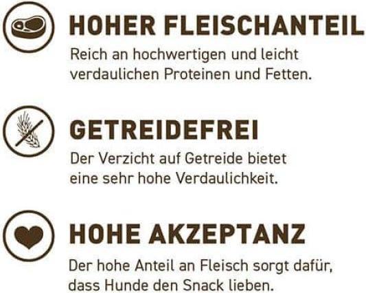Produktbild Wildes Land Snack Dörrfleisch Ente, 7 Stk (Adult, 7 Stk., 180 g)