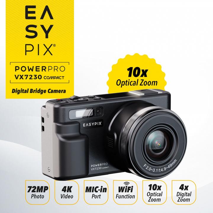 Actual product image Easypix PowerPro VX7230 Compact (4.9 - 49 mm, 13 Mpx)