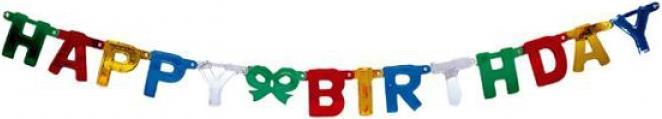 TOP Girlande Happy Birthday (1 Stk.)