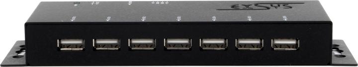 Produktbild Exsys USB 2.0 HUB 7-Port inkl.Netzteil 5V/4A & 15KV ESDSchutz (USB-B, 7 Ports)