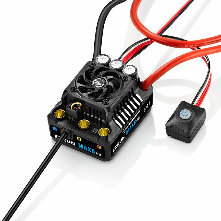 Actual product image Hobbywing Ezrun MAX8 G2S regulator 160 Amp, 3-6s LiPo, BEC 6A